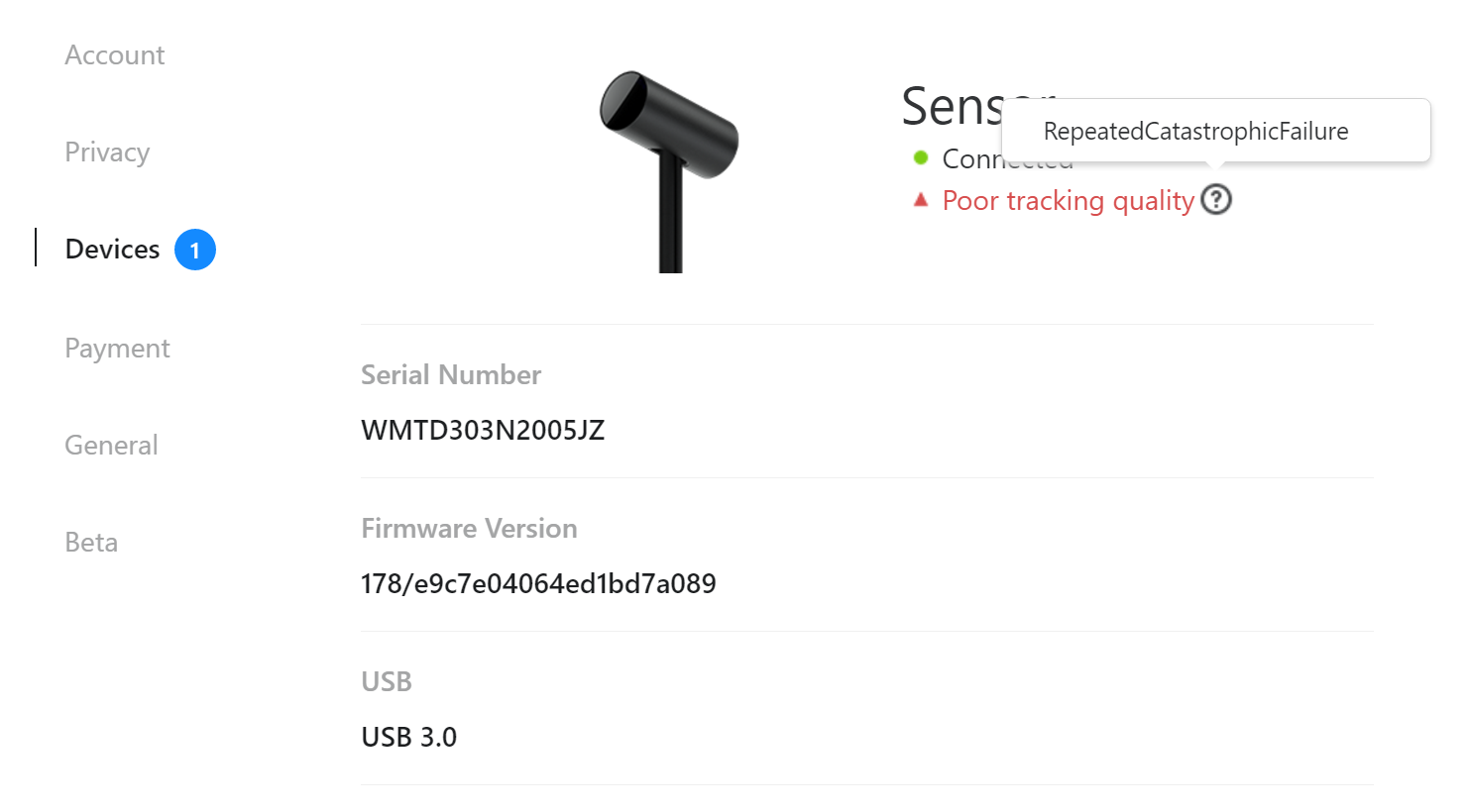 Oculus rift deals serial number